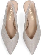 MASCARO Block Heel Glitzy Slingback