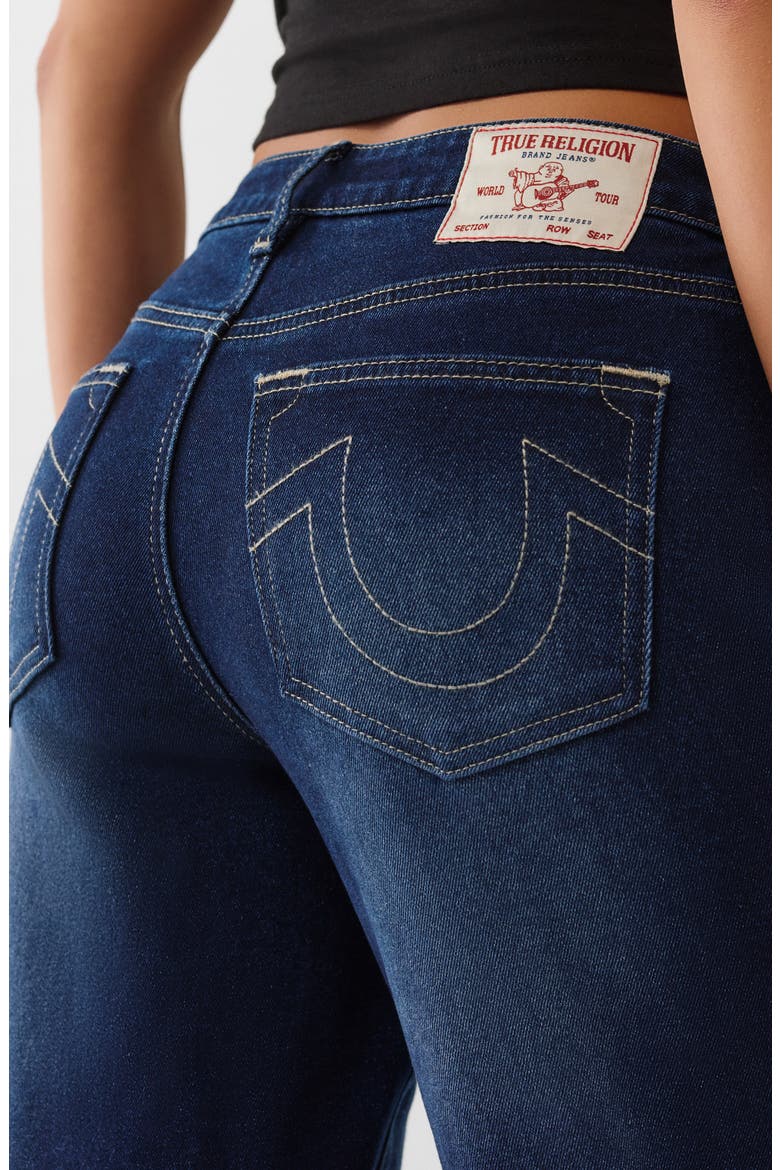 Sarah High Rise Straight Leg Jeans, Alternate, color, DARK MAHOGANY WOOD WASH