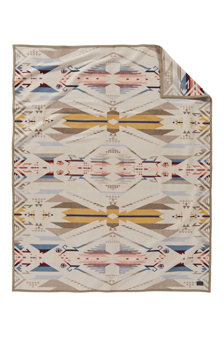 White Sands Jacquard Robe Blanket, Main, color, WHITE SANDS