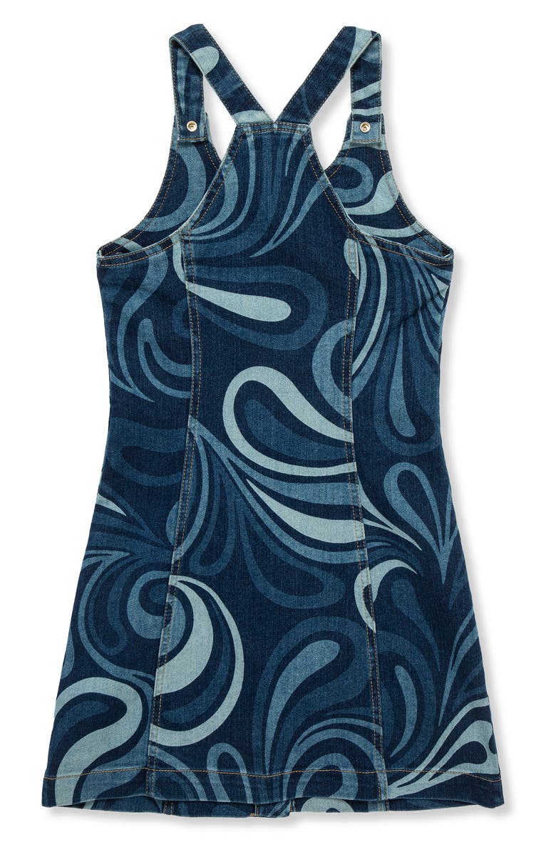 Truce Kids' Print Racerback Denim Dress, Alternate, color, Denim