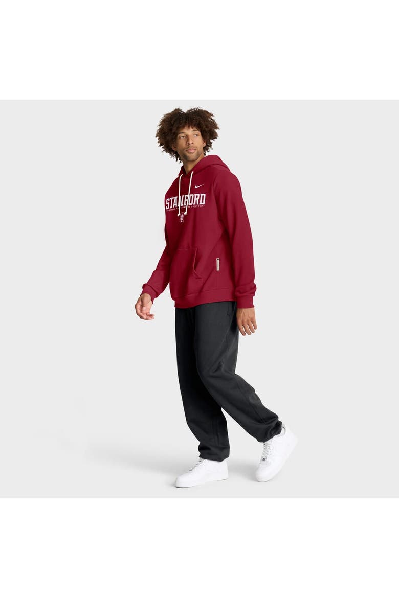 Men's Nike Cardinal Stanford Cardinal 2025 Sideline Standard Issue Dri-FIT Hoodie, Alternate, color, Cardinal