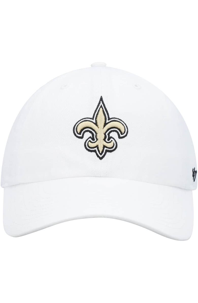 '47 Men's '47 White New Orleans Saints Logo Clean Up Adjustable Hat, Alternate, color, White