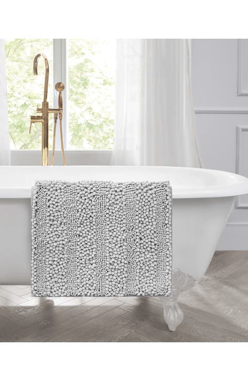 Laura Ashley Astor 27-inch Chenille Bath Mat In Light Grey