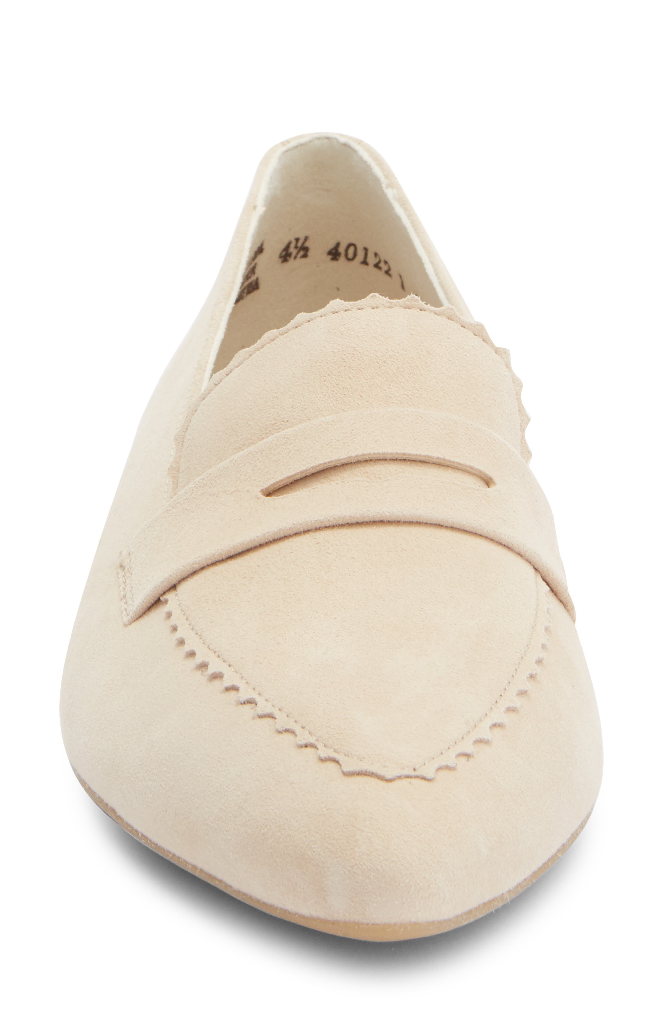 Paul Green Penny Loafer, Alternate, color, Biscuit Suede