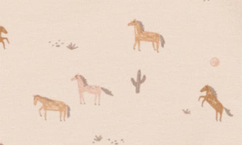 Rylee + Cru Print Cotton Blend Romper In Neutral