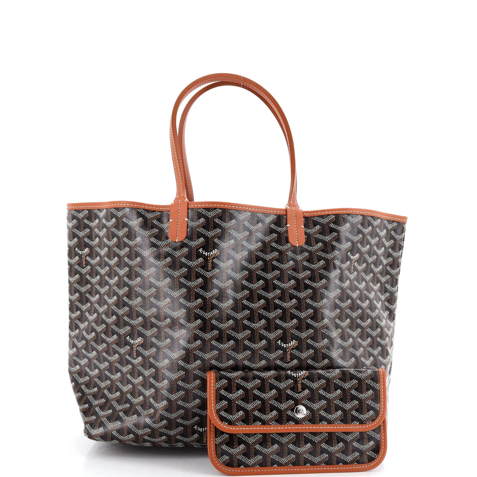 Pre-Owned Goyard Saint Louis Tote Coated Canvas PM, Alternate, color, Black