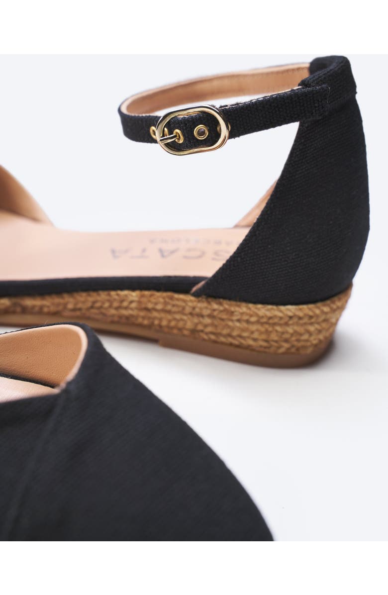 VISCATA Montroig Premium Fabrics Canvas Espadrille Flats, Alternate, color, Black