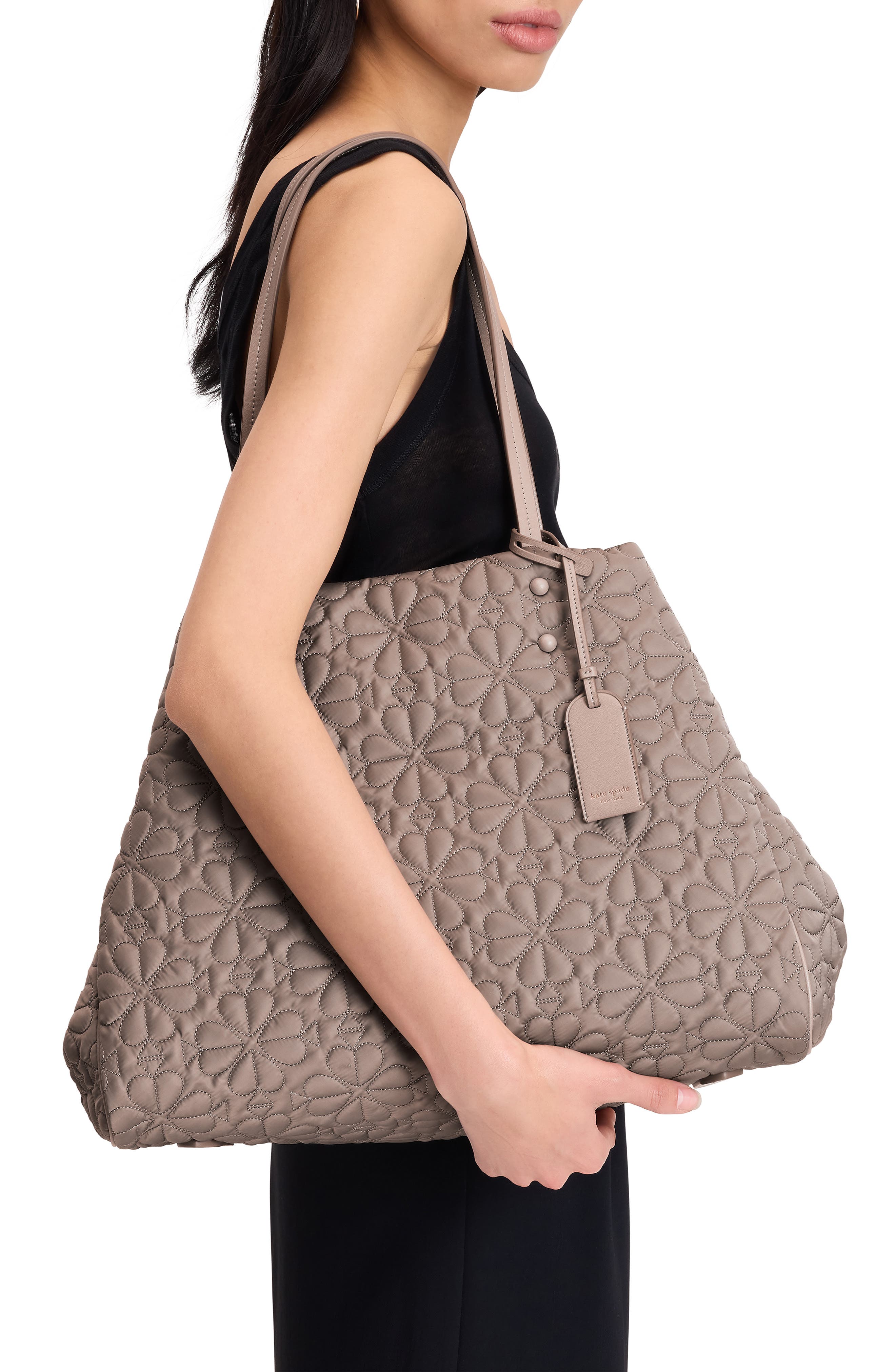 large tilly quilted tote, Alternate, color, CITY SCAPE