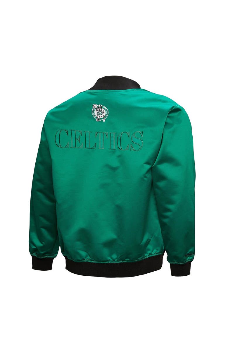 Mitchell & Ness Men's Mitchell & Ness Kelly Green Boston Celtics Hardwood Classics Team OG 3.0 Lightweight Satin Full-Snap Jacket, Alternate, color, Kelly Green