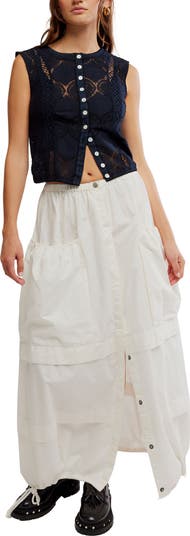 Eloise Cotton Twill Maxi Skirt
