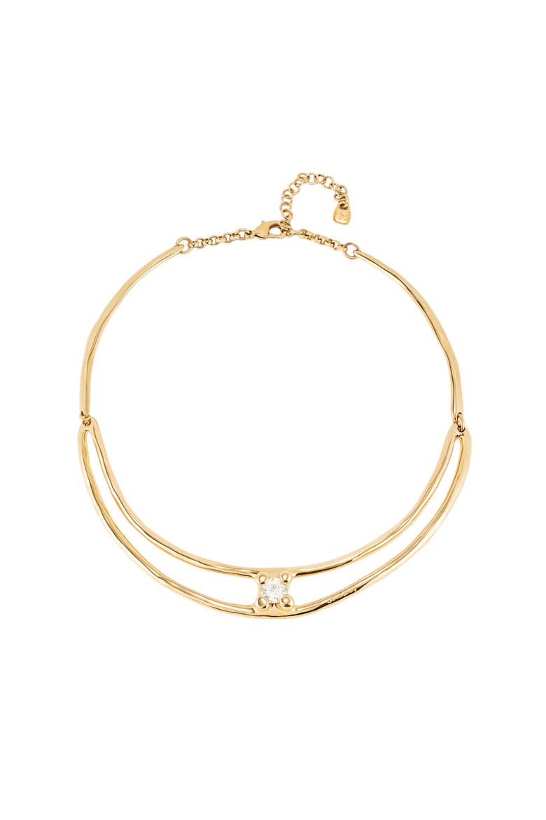 Twin Radiance Collar, Main, color, Gold