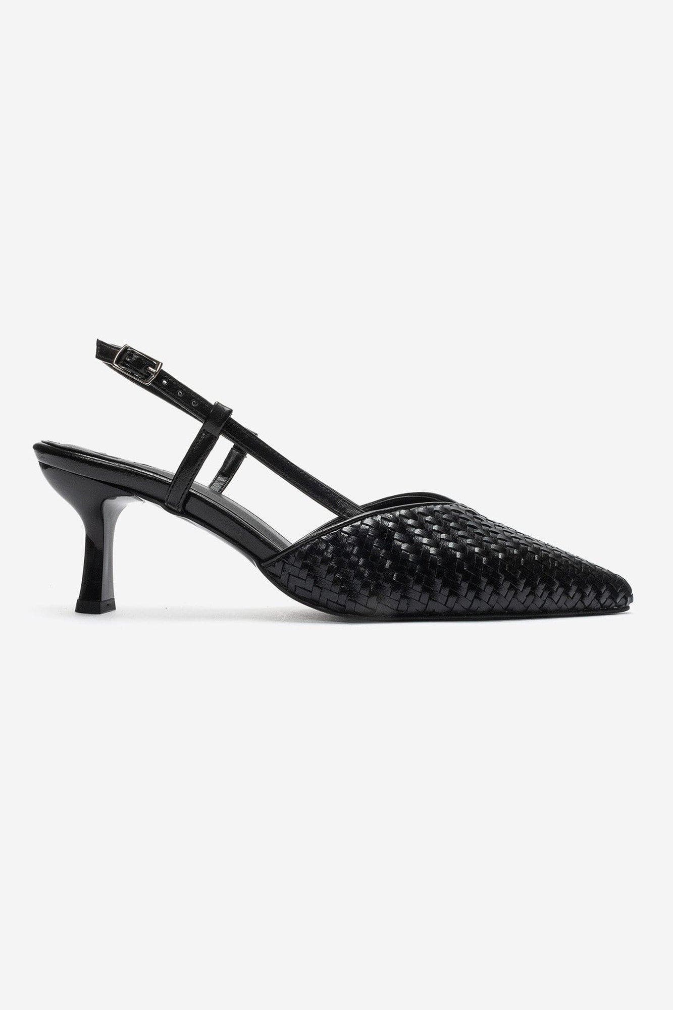 Mavero Slingback Stiletto Pump, Alternate, color, Black