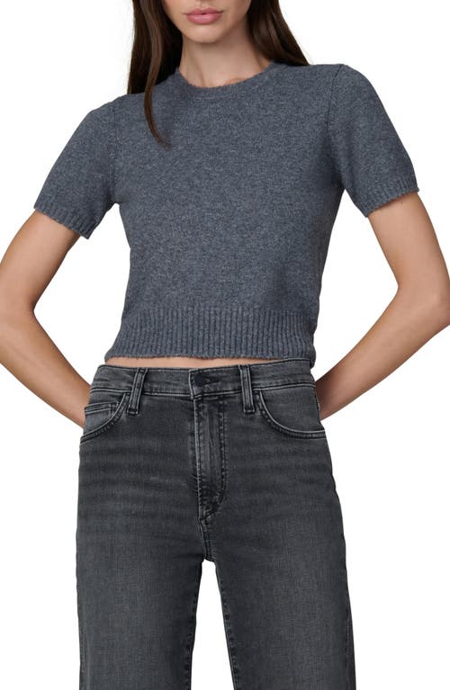 Joe's Jeans The Steph Shrunken Short Sleeve Sweater In Gray