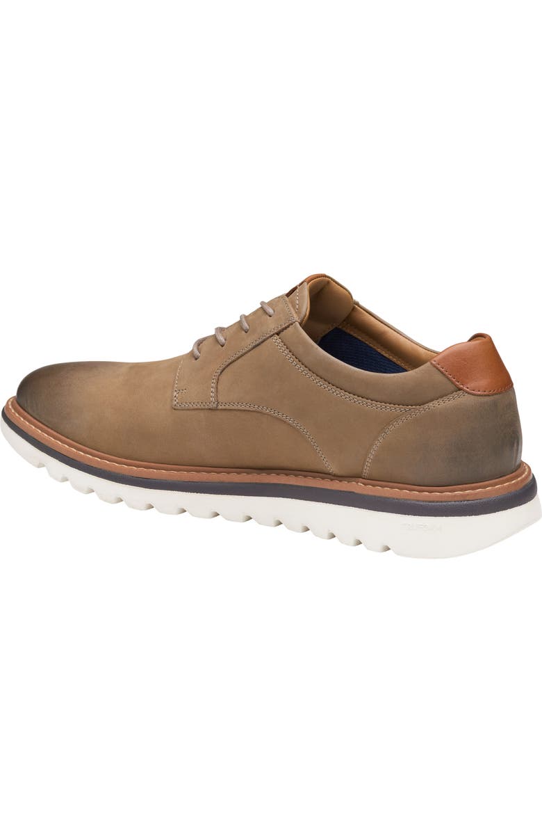 Johnston & Murphy Braydon Plain Toe Derby, Alternate, color, Dark Taupe Oiled Nubuck