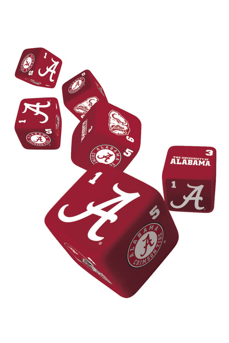 Alabama Crimson Tide Dice Set - 19mm, Alternate, color, Multicolor