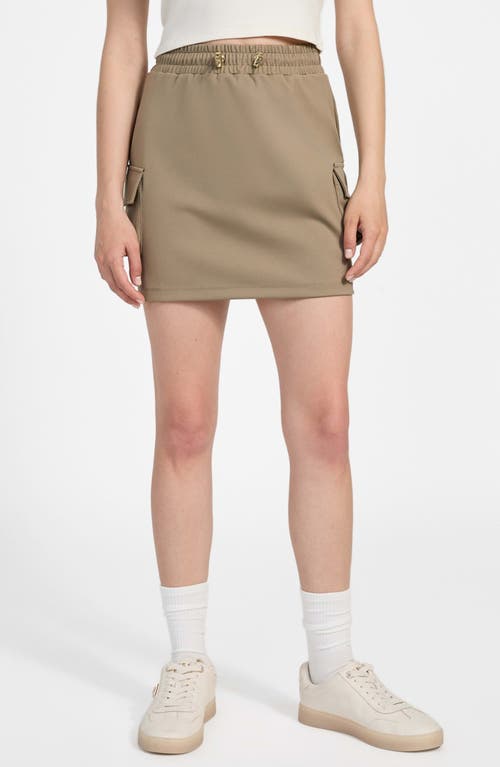 Guess Carla Cargo Miniskirt In Brown