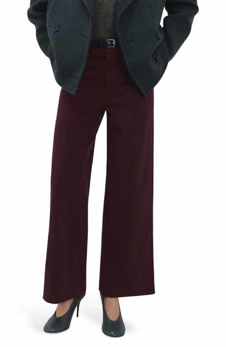 Seamed High Waist Wide Leg Jeans