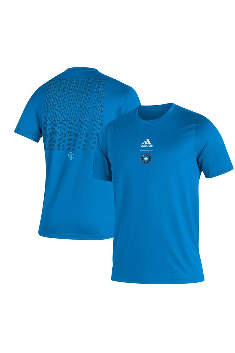 Men's Charlotte FC Blue adidas Creator Club T-Shirt, Main, color, Blue