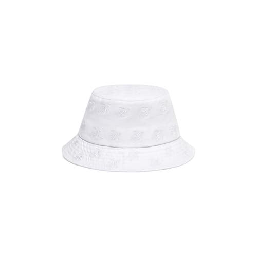 Vilebrequin Embroidered Bucket Hat Turtles All Over In Blanc