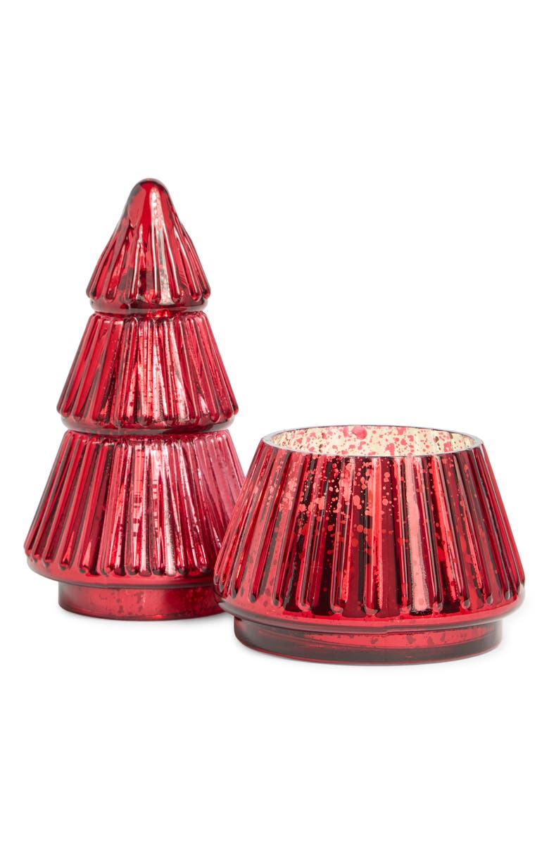 PORTOFINO CANDLES Cranberry Fields Glass Tree Candle, Alternate, color, Cranberry Fields