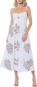CIEBON Bianca Embroidered Midi Sundress
