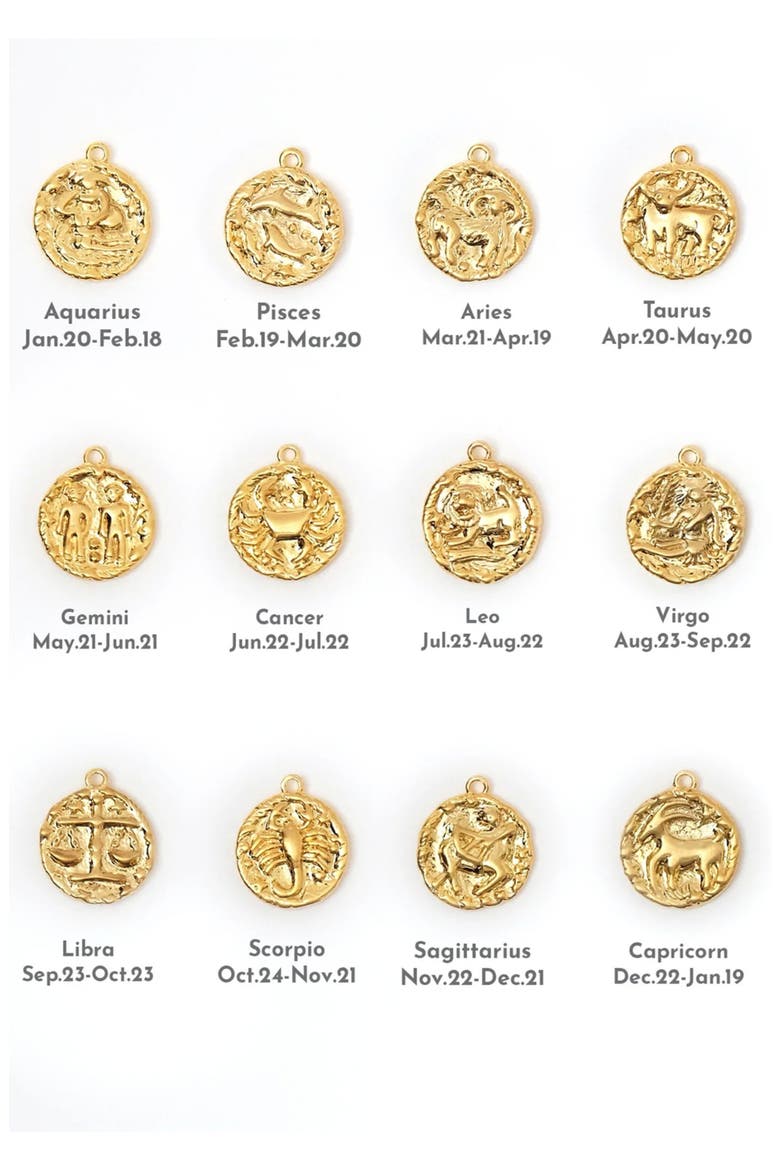 14k Gold Plated Constellation Chain Necklace 12 Zodiac Signs Gift Guide, Alternate, color, Scorpio