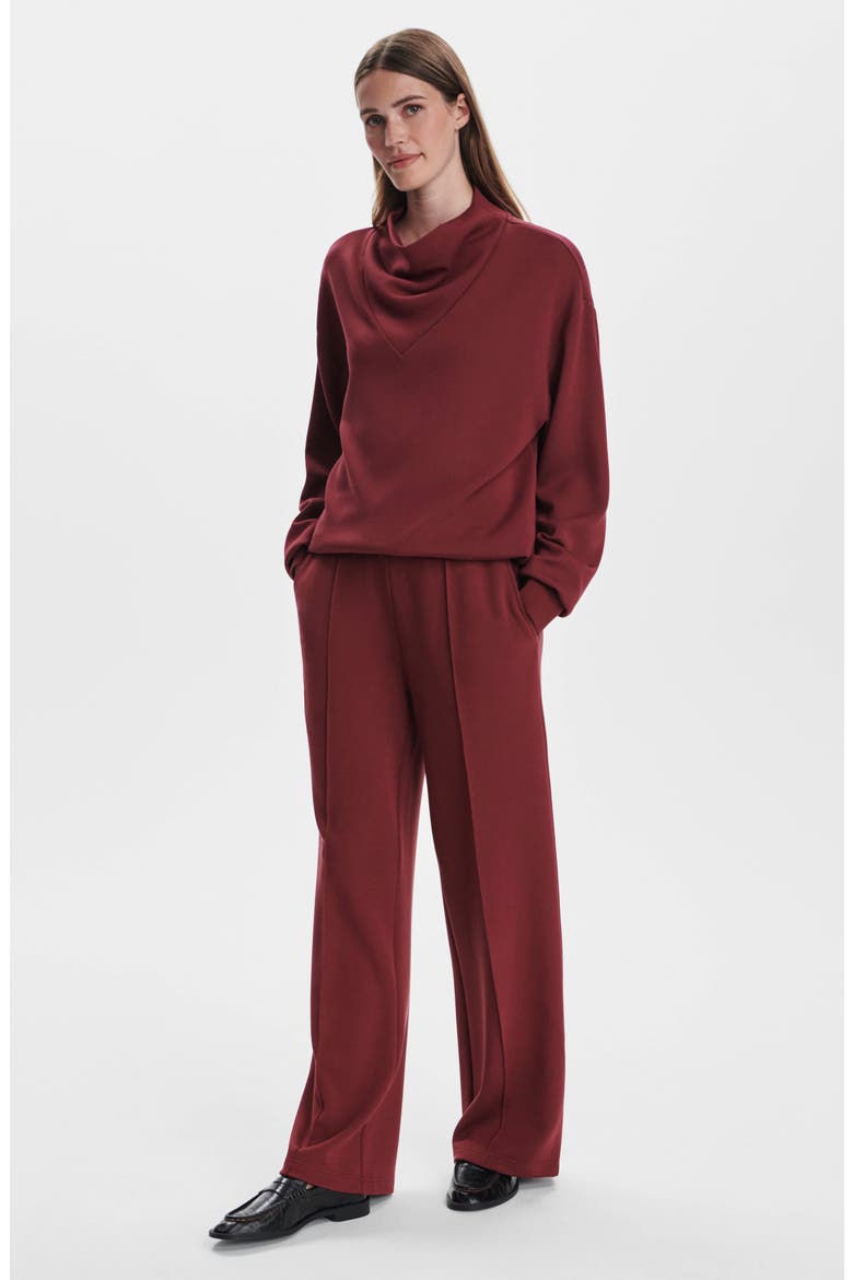 The Wide Leg 30-Inch Pants, Alternate, color, NEW MAROON