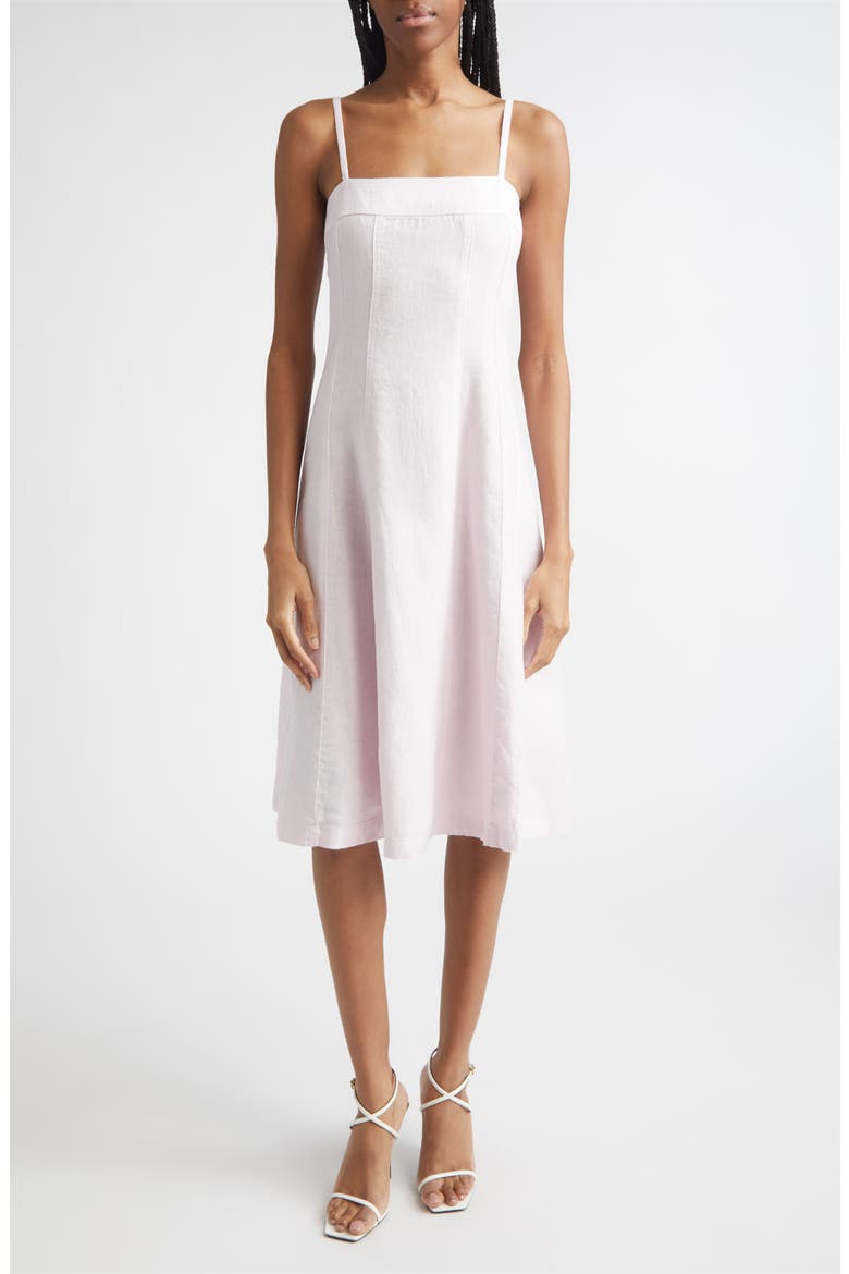 Mitzy Seamed Sleeveless Midi Dress, Main, color, ICY LILAC