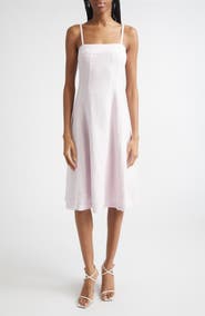 L'AGENCE Mitzy Seamed Sleeveless Midi Dress