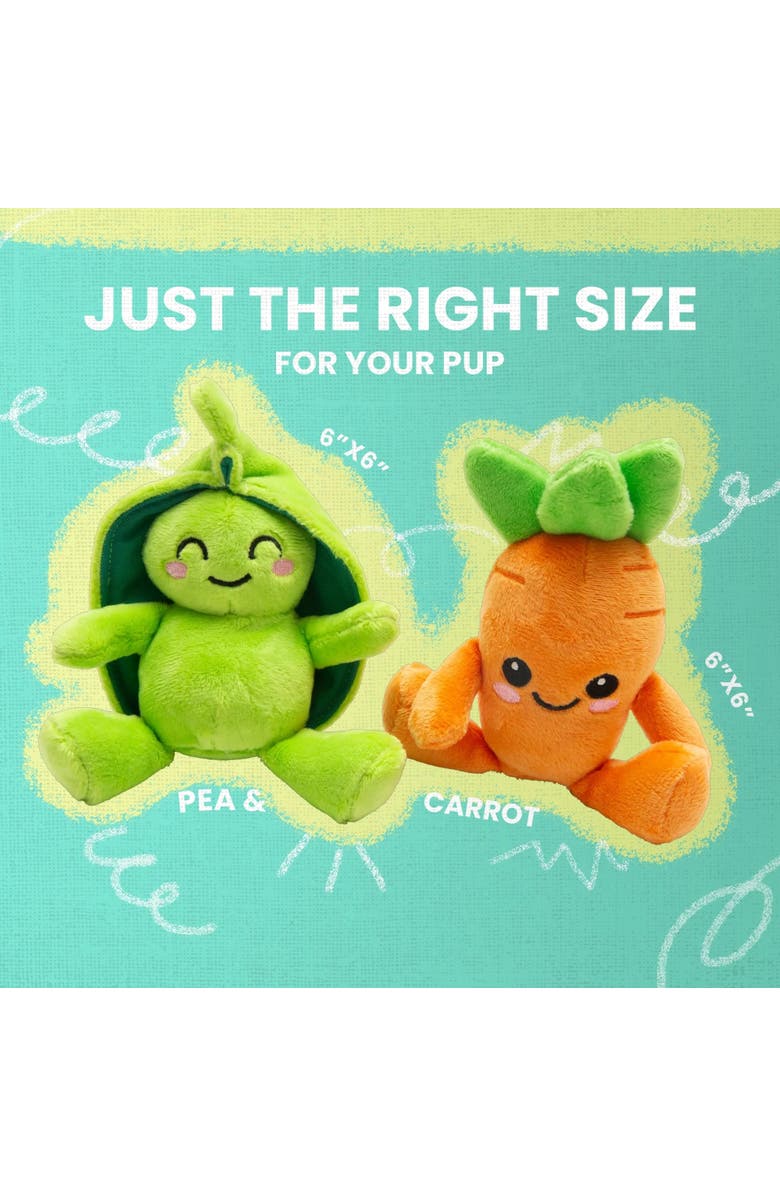 SnugArooz 2 Pack Plush Dog Toys, Alternate, color, Multicolored