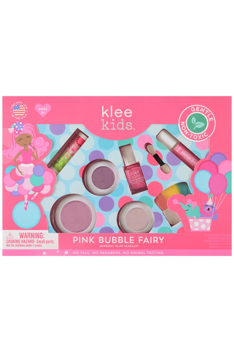 Pink Bubble Fairy - Kids' Mineral Play Makeup Kit, Alternate, color, Multi