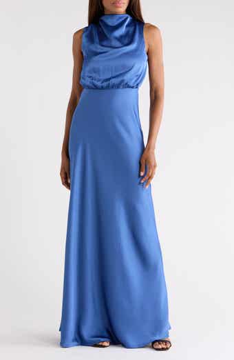 Satin Sleeveless Maxi Dress