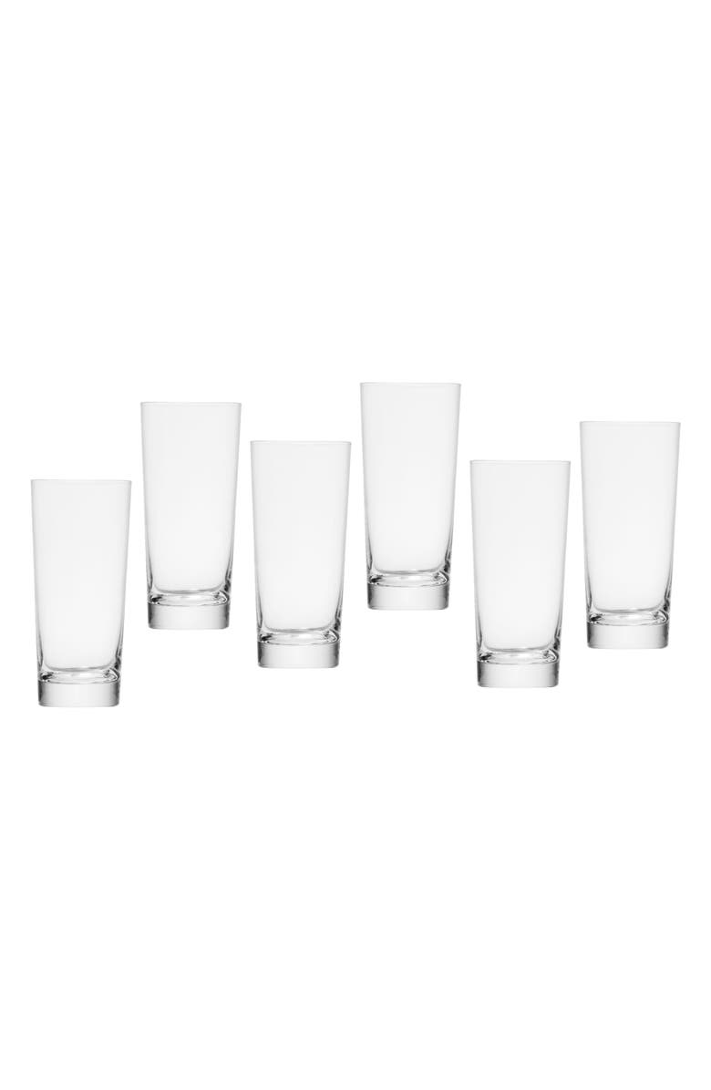 Schott Zwiesel Basic Bar Set of 6 Long Cocktail Glasses, Main, color, Clear