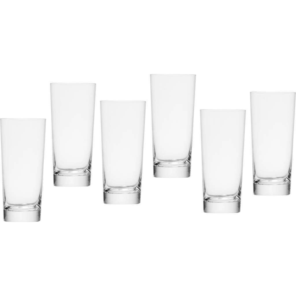 Schott Zwiesel Basic Bar Set Of 6 Long Cocktail Glasses In Transparent