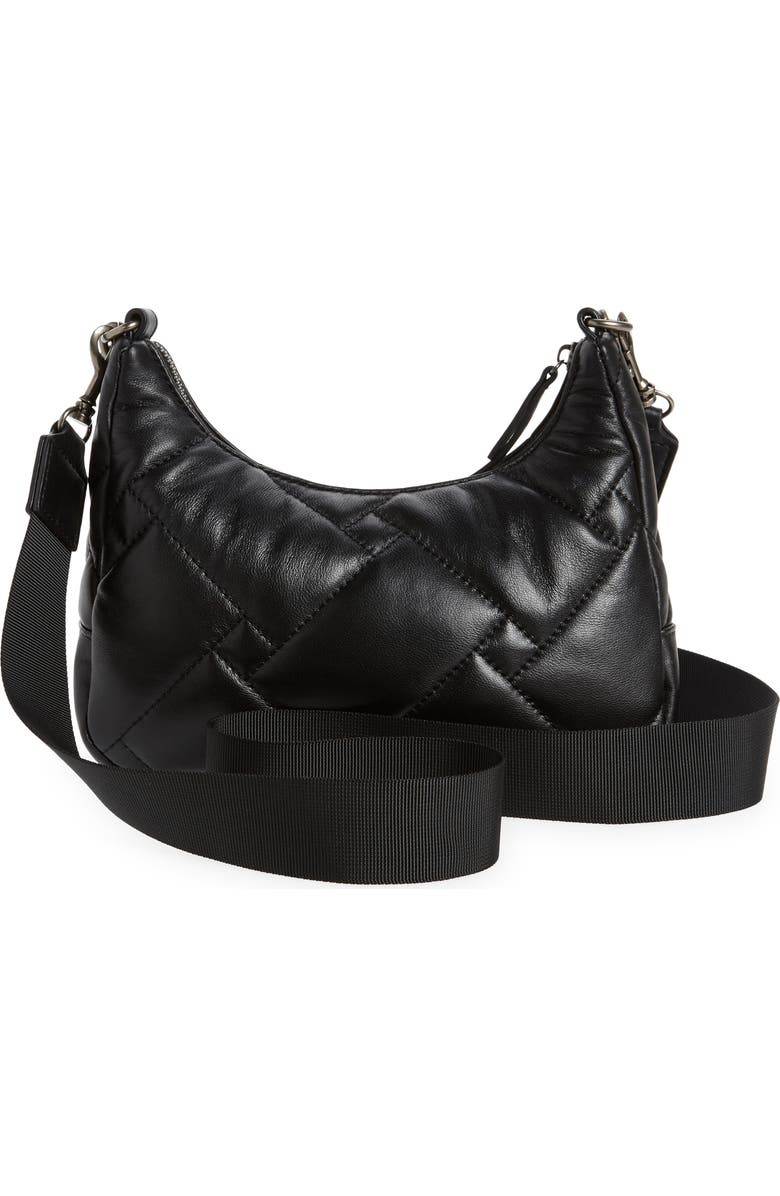Kurt Geiger London Quilted Leather Crossbody Bag, Alternate, color, Black