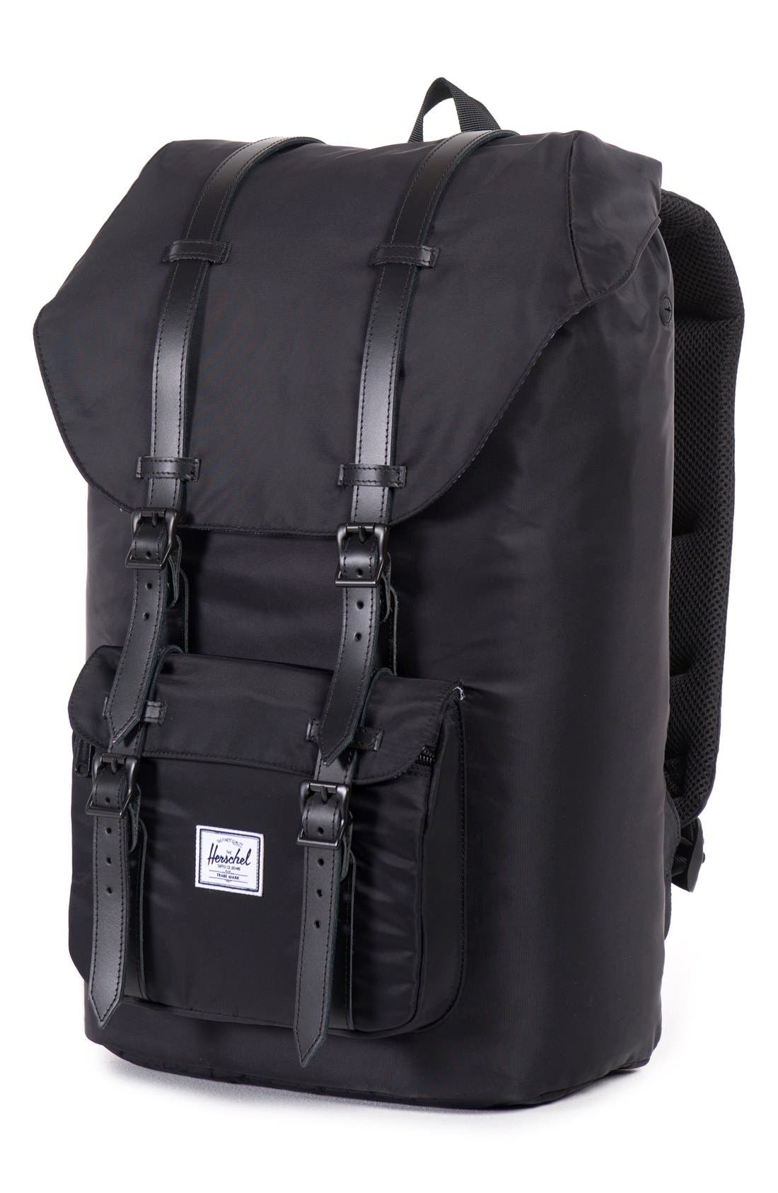 'Little America' Backpack, Alternate, color, NYLON BLACK