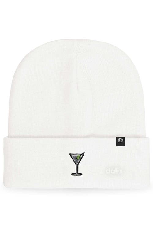 Dalix Martini Beanie Cap In White