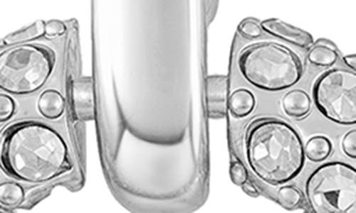 Vince Camuto Pavè Hoop Drop Earrings In Silver