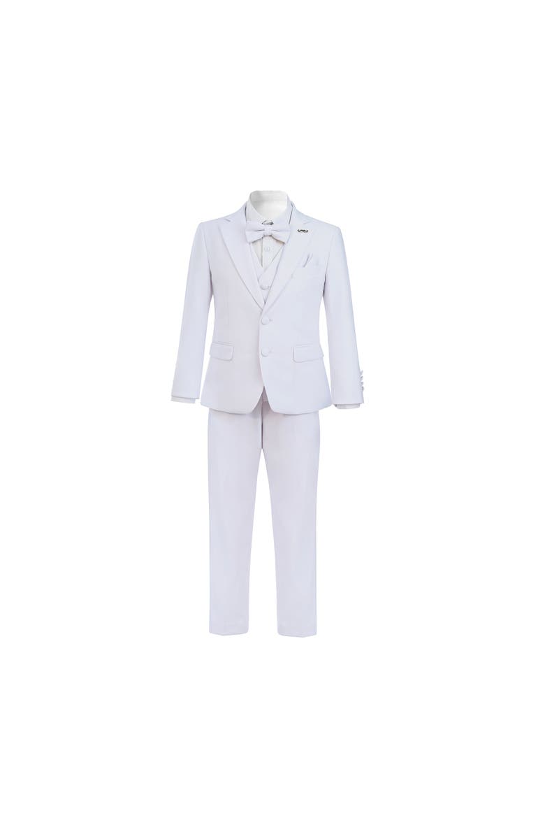 Peak Lapel Tuxedo Set, Main, color, White