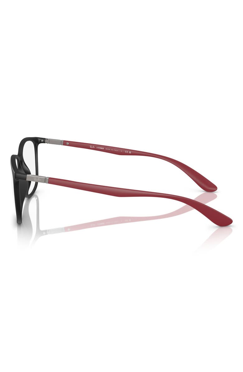 Ray-Ban 54mm Square Optical Glasses, Alternate, color, Sand Red