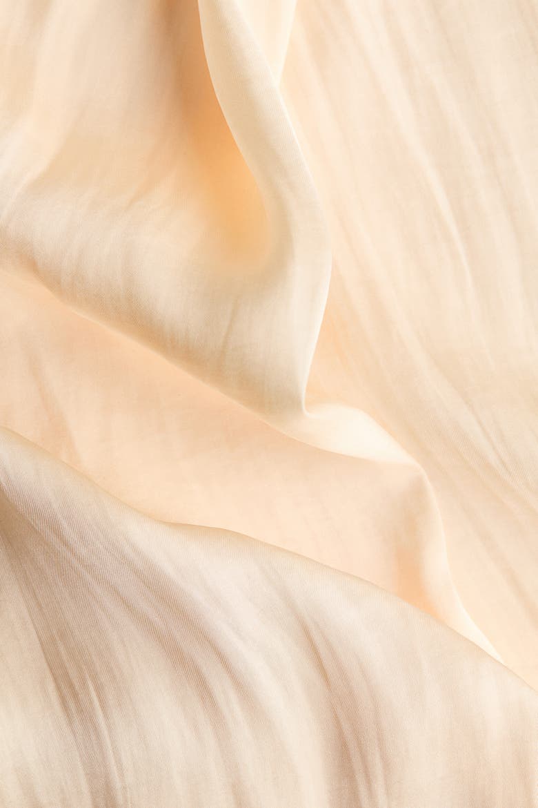 Wrap-detail Satin Trousers, Alternate, color, Cream