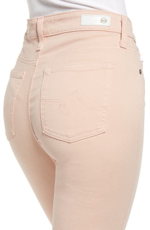 Ag Mari High Waist Slim Ankle Straight Leg Jeans In Vinte Pink
