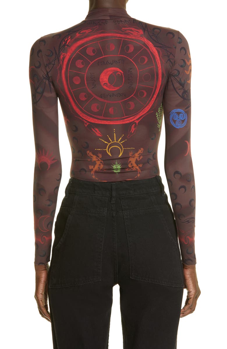 Marine Serre Tattoo Second Skin Top, Alternate, color,