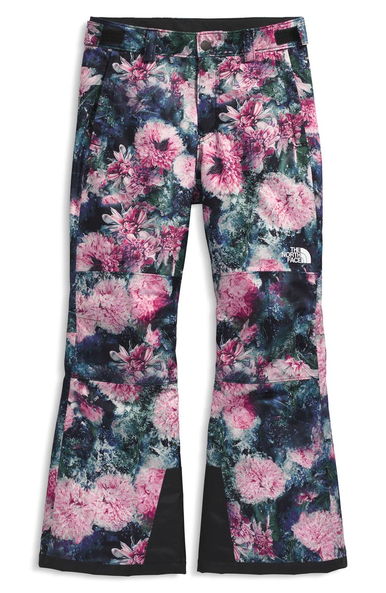 The North Face Kids' Freedom Waterproof Insulated Pants, Main, color, Pale Blossom Frozen