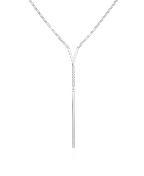 V Lariat Necklace