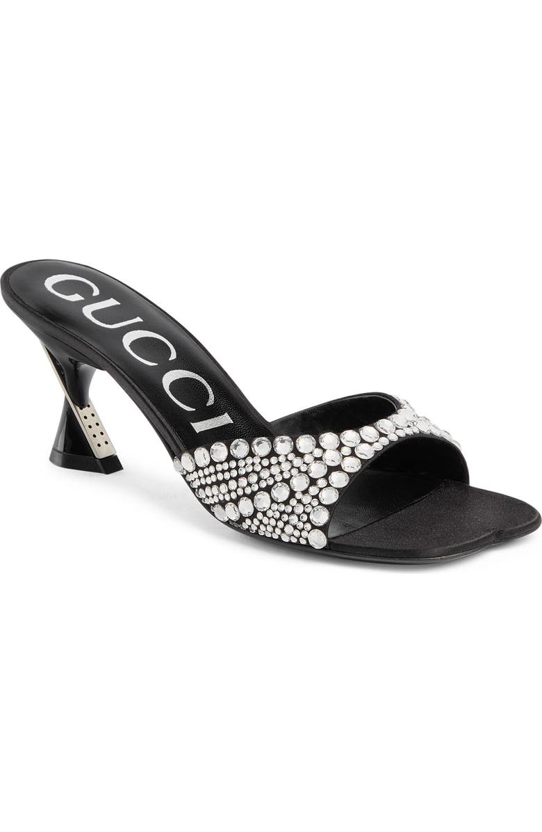 Gucci Galactica Crystal Embellished Sandal, Main, color,