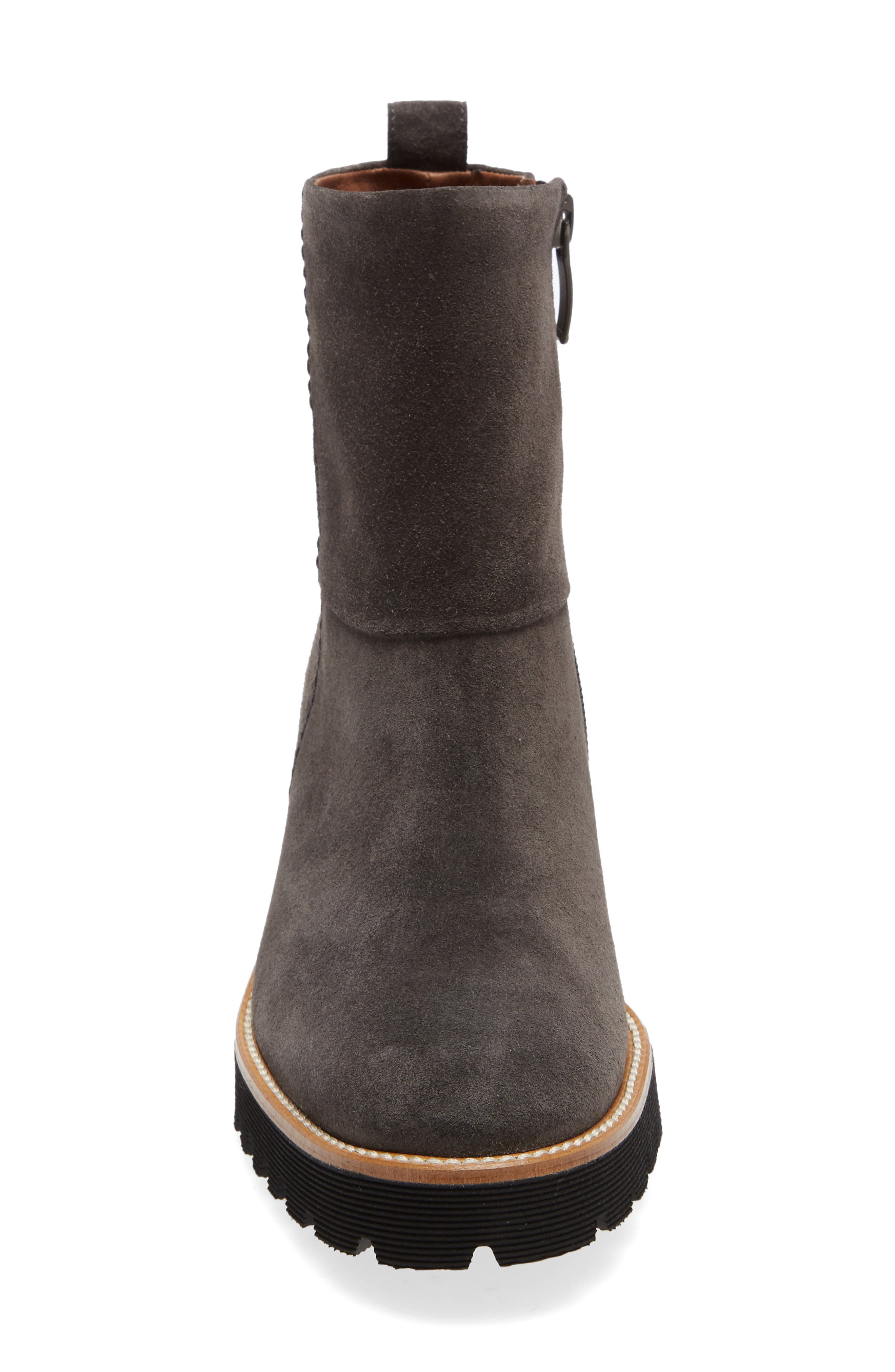 Jano Lug Sole Bootie, Alternate, color, ASPHALT SUEDE