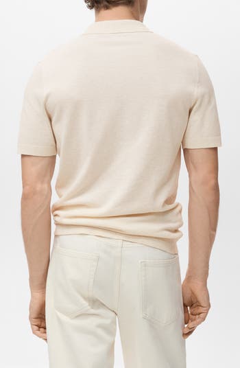 Band Collar Linen & Cotton Button-Up Shirt