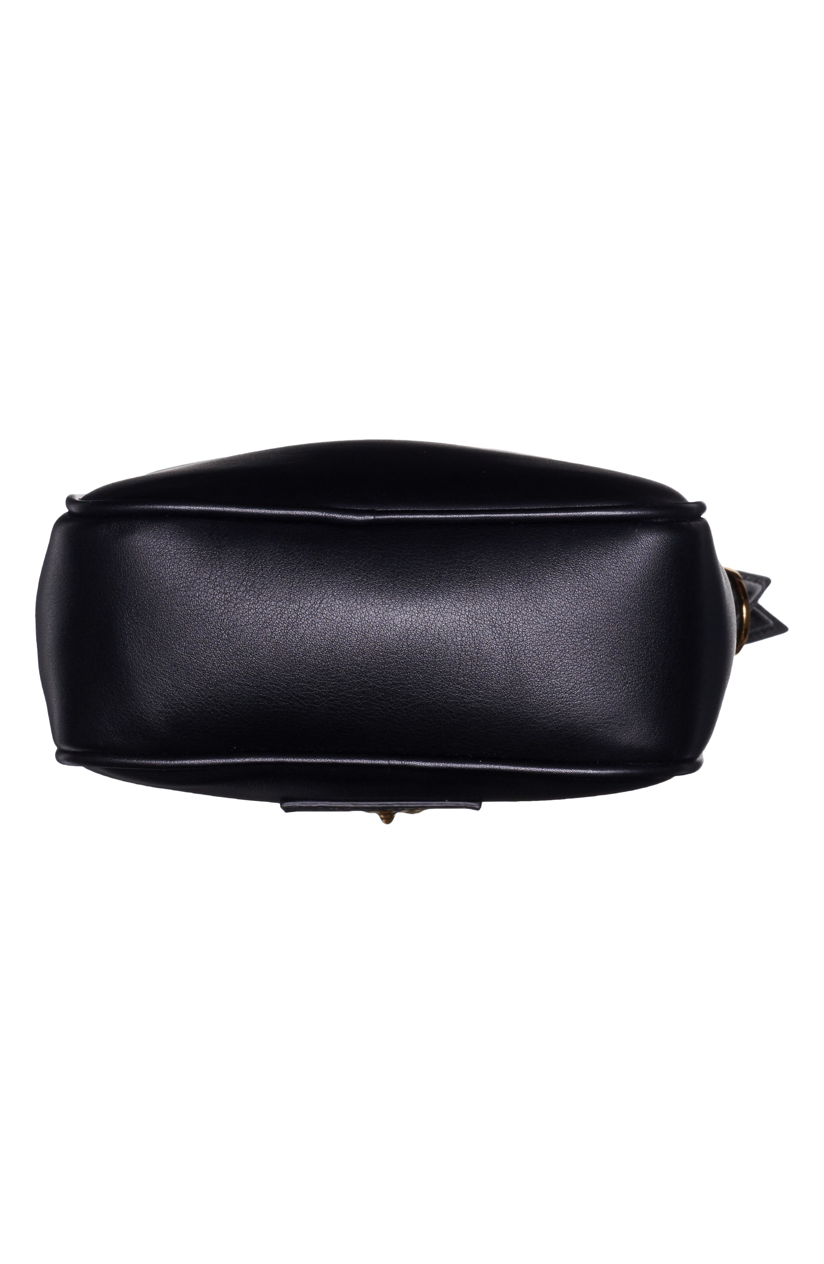 Versace Mini La Medusa Leather Crossbody Bag, Alternate, color, 