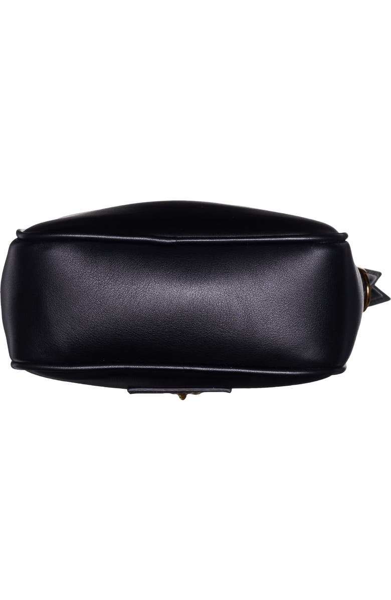 Versace Mini La Medusa Leather Crossbody Bag, Alternate, color,